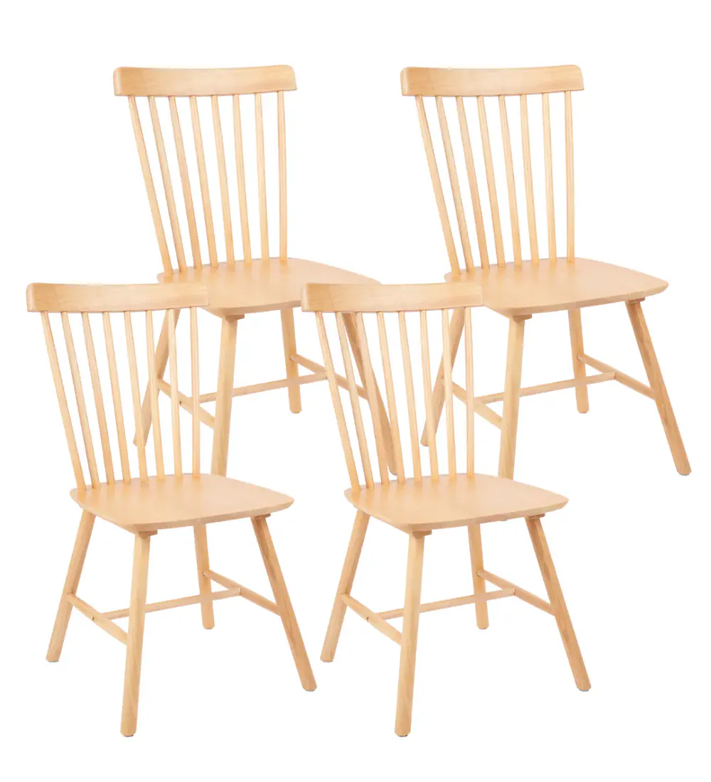 Pack 4 Silla Windsor Madera 