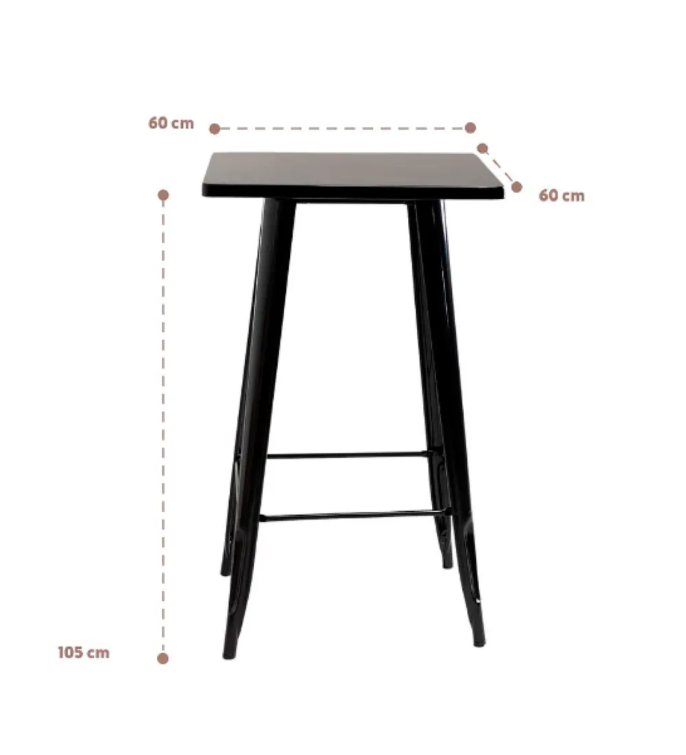 Mesa Tolix Bar - Metal