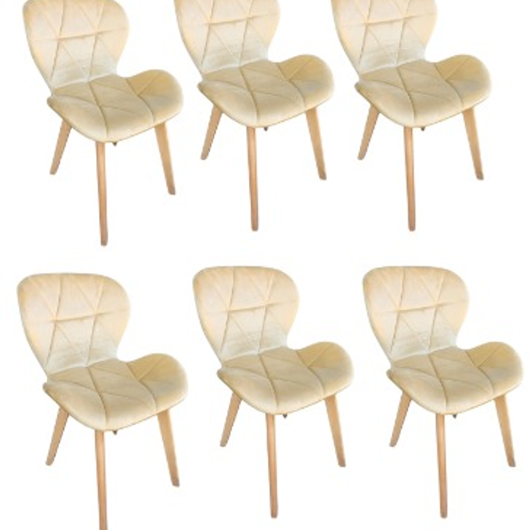 Pack 6 Sillas Mariposa Velvet 8