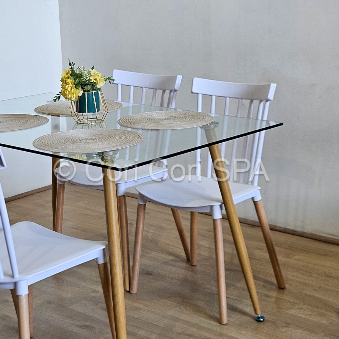 Comedor Rubi 120x80cms + 4 Sillas Windsor 2