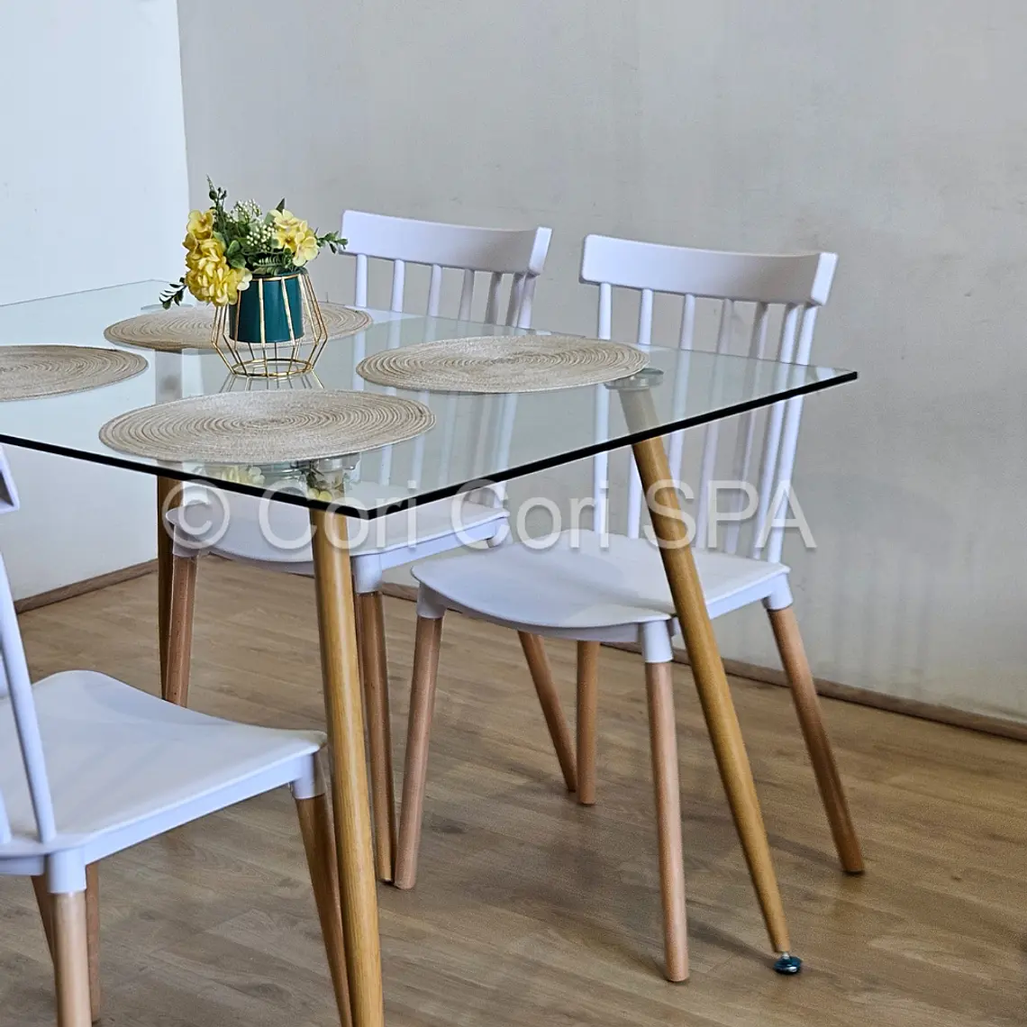 Comedor Rubi 130x80cms + 4 Sillas Windsor  3