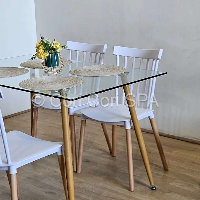 Comedor Rubi 130x80cms + 4 Sillas Windsor  3