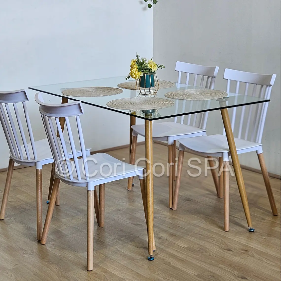 Comedor Rubi 130x80cms + 4 Sillas Windsor  5