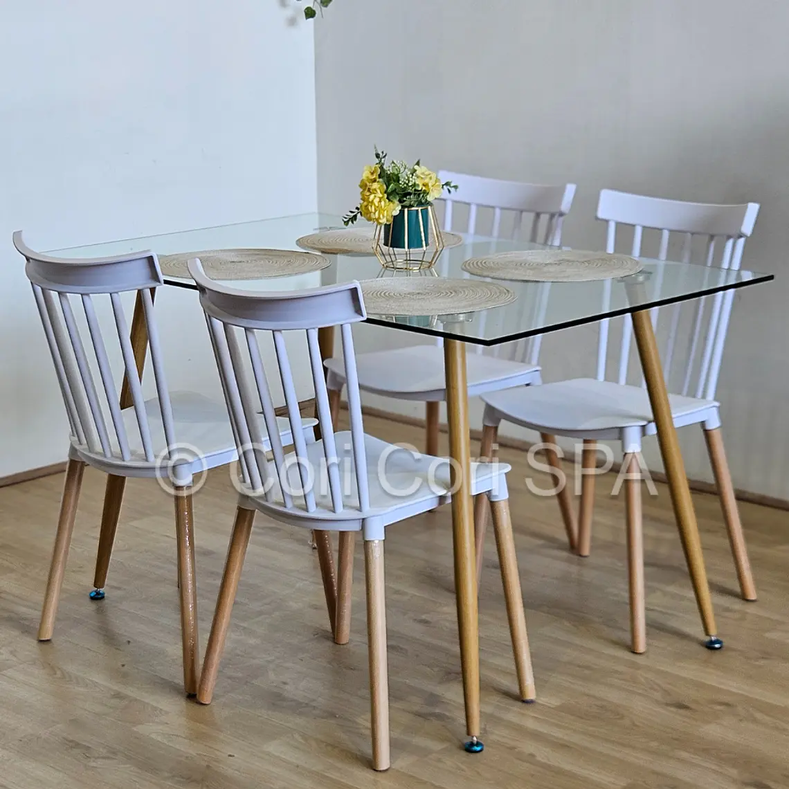 Comedor Rubi 130x80cms + 4 Sillas Windsor  6