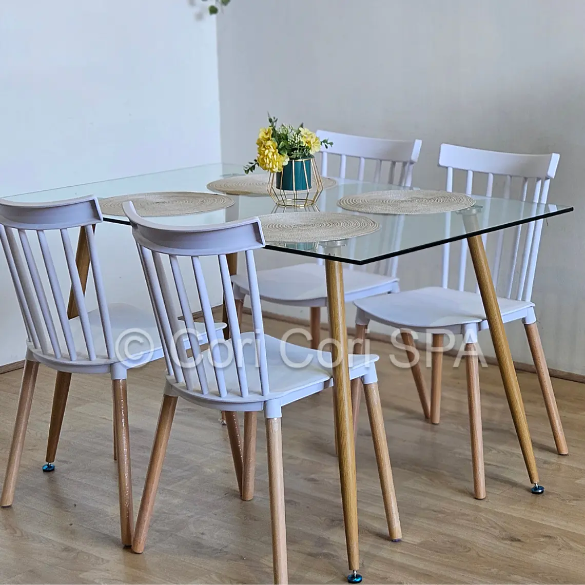 Comedor Rubi 130x80cms + 4 Sillas Windsor  7