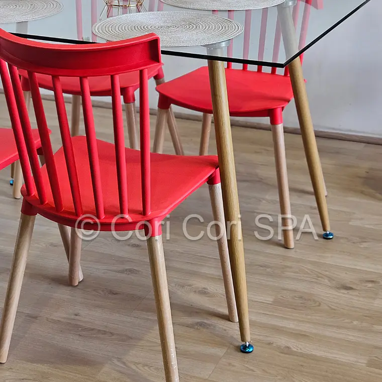 Comedor Rubi 130x80cms + 4 Sillas Windsor  10