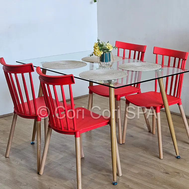Comedor Rubi 130x80cms + 4 Sillas Windsor  16