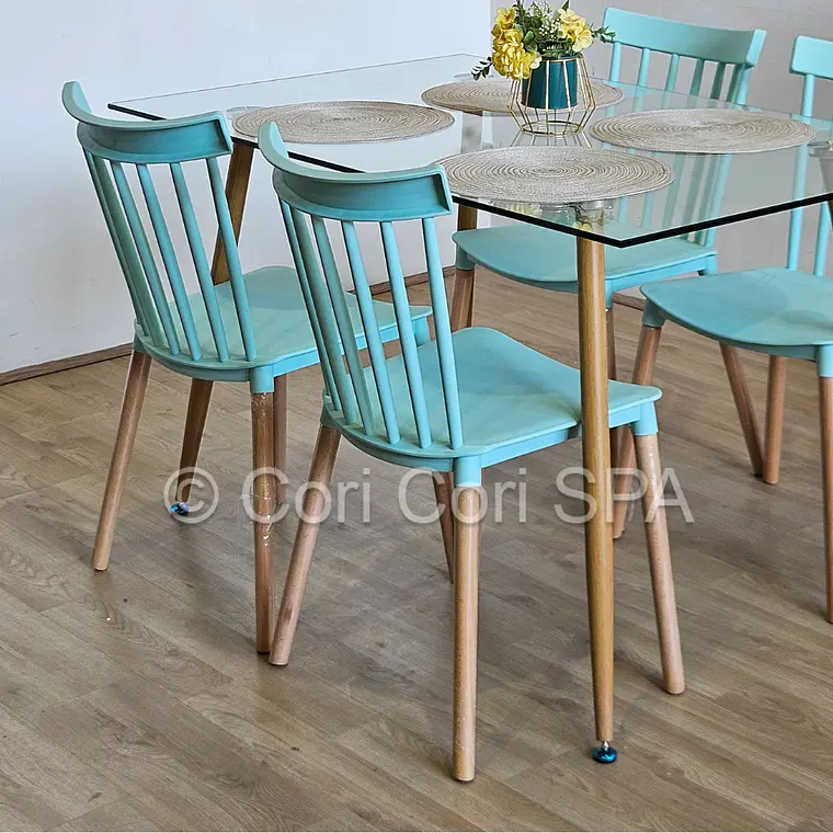 Comedor Rubi 130x80cms + 4 Sillas Windsor  18