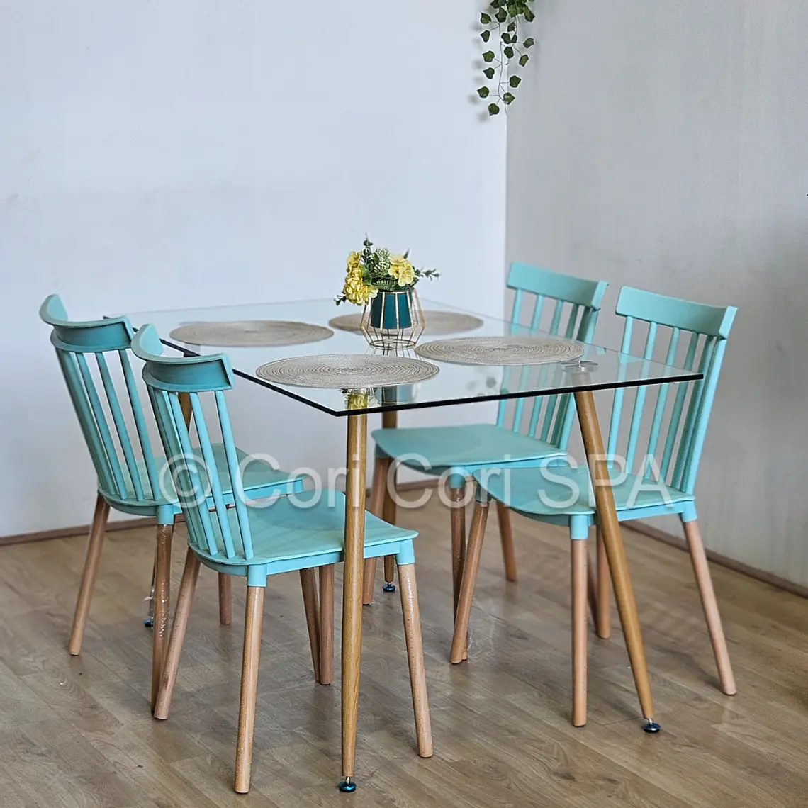 Comedor Rubi 130x80cms + 4 Sillas Windsor  21
