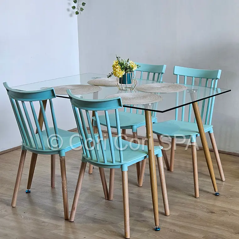 Comedor Rubi 130x80cms + 4 Sillas Windsor  22