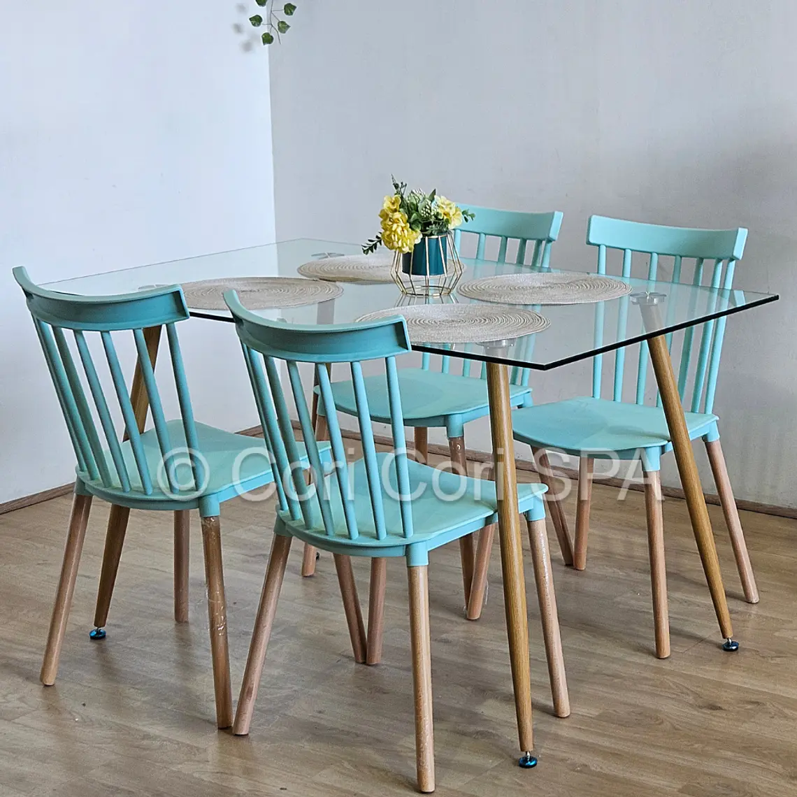 Comedor Rubi 130x80cms + 4 Sillas Windsor  23