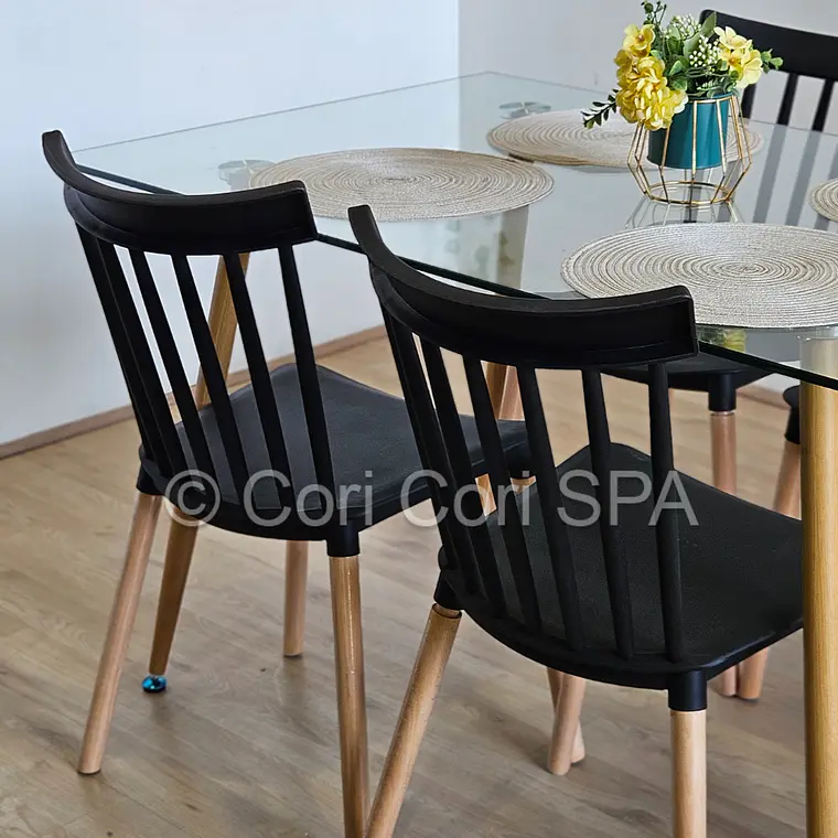 Comedor Rubi 130x80cms + 4 Sillas Windsor  31