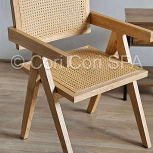 Silla Chandigarh Madera Rattan