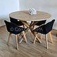 Comedor Warwick Melamina Wood 120cm + 4 Sillas Mariposa Velvet - Miniatura 6