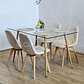 Comedor Rubi 120x80cms + 4 Sillas Capitonne Velvet  - Miniatura 13