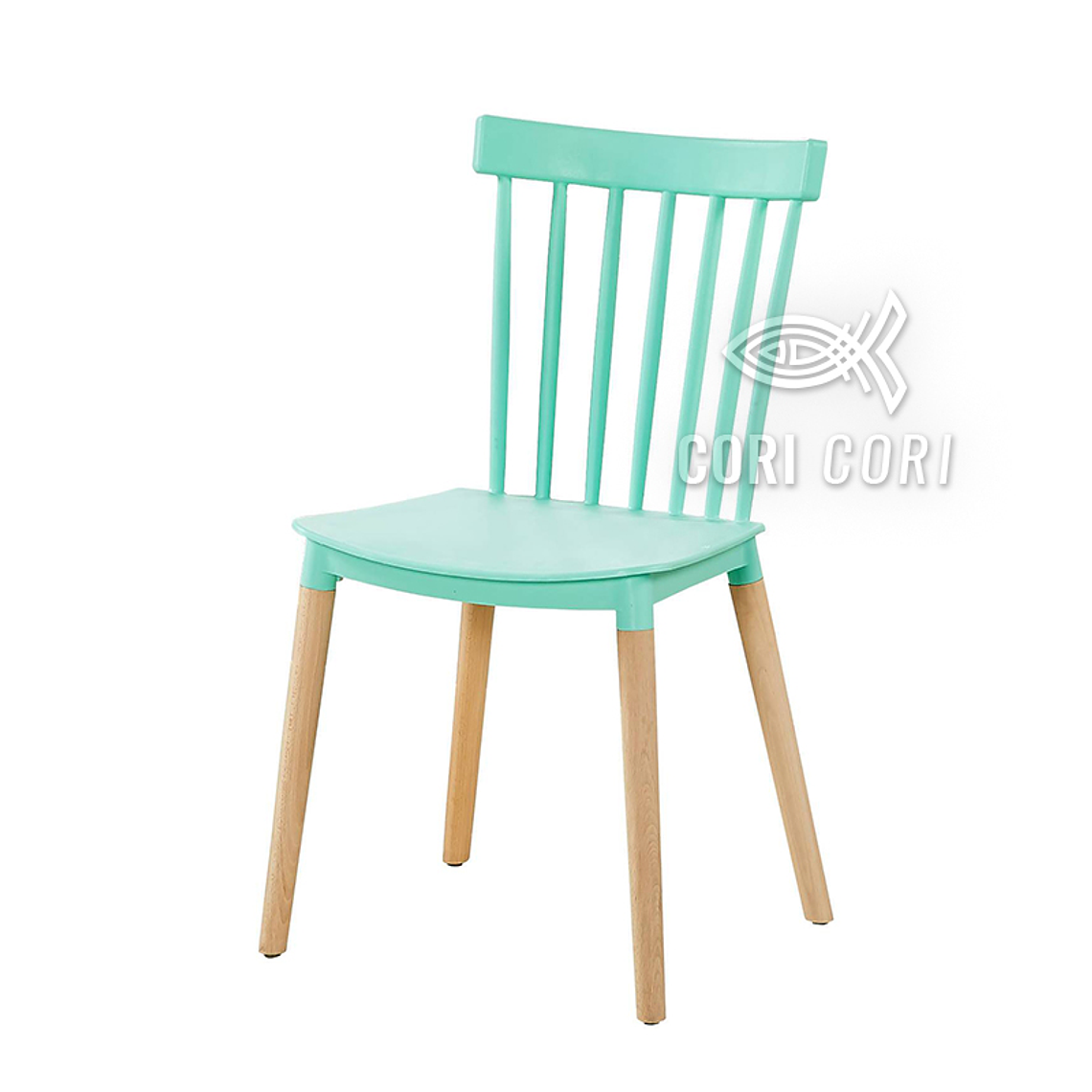 Comedor Warwick Melamina Blanca 100cm + 4 Sillas Windsor 11