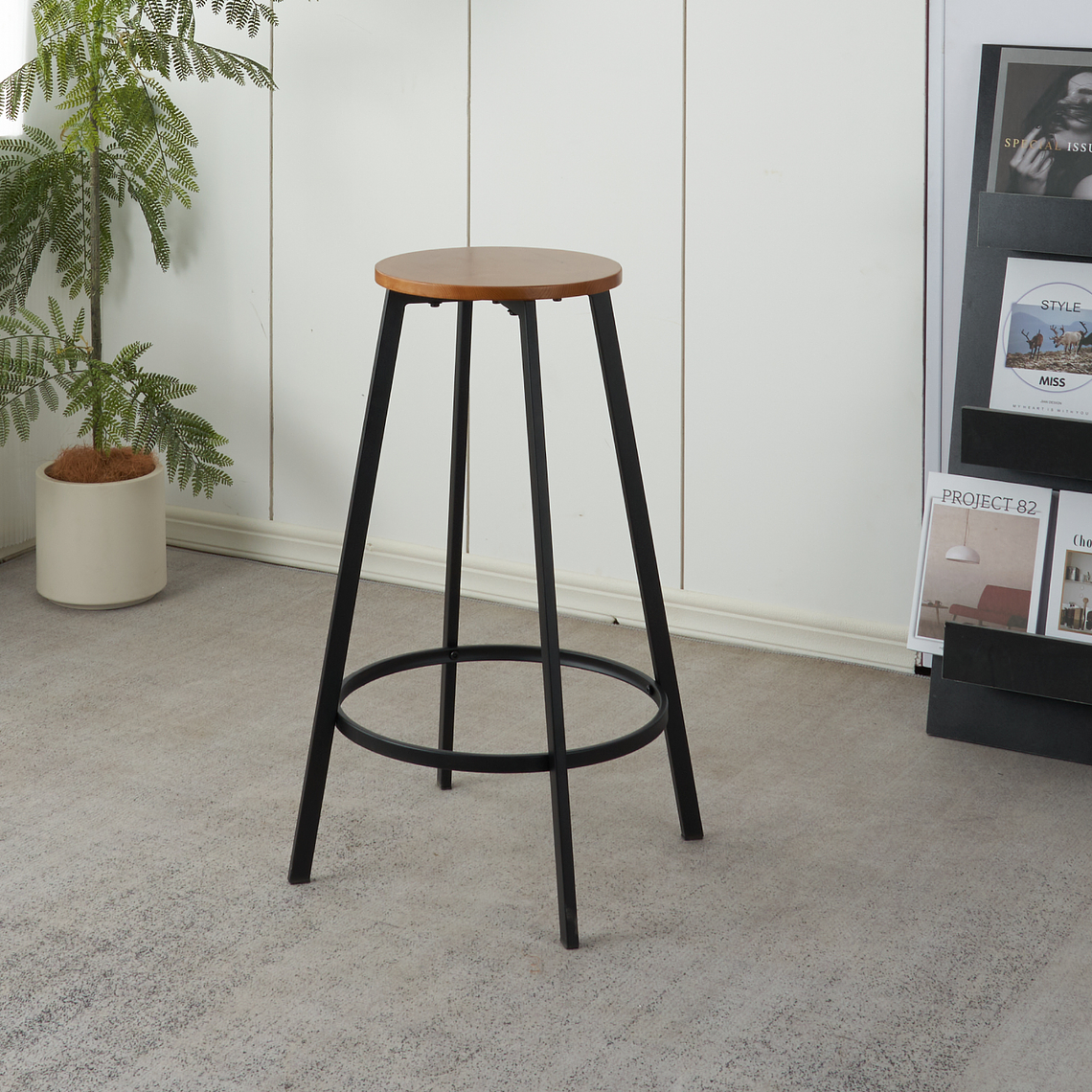 Piso Taburete de Bar Elipse – Estilo Industrial 5