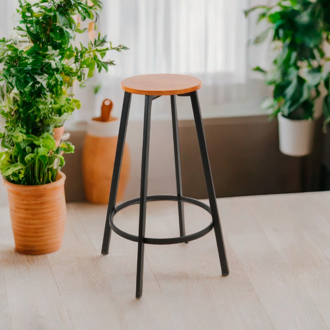 Piso Taburete de Bar Elipse – Estilo Industrial 1