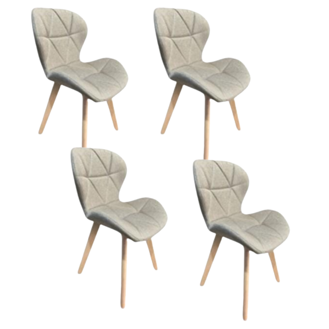 Pack 4 Silla Mariposa Wood Lino 5