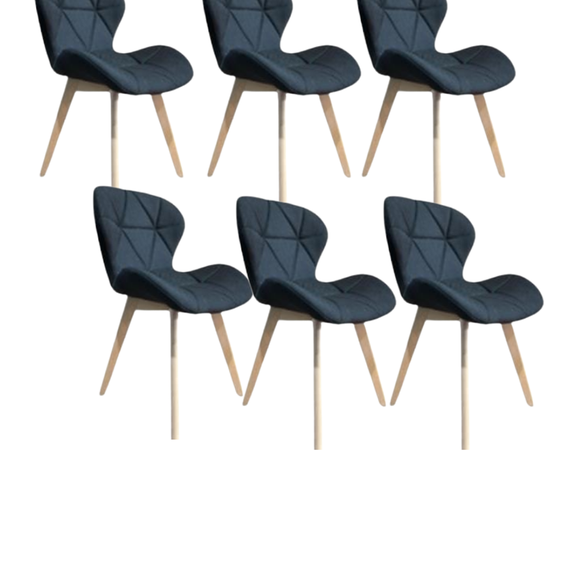 Pack 6 Sillas Mariposa Wood Lino 1