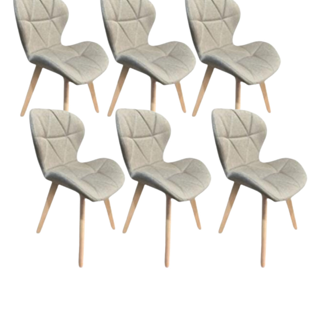 Pack 6 Sillas Mariposa Wood Lino 4