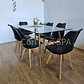 Comedor Rubi Gold 130x80cms + 6 Sillas Tulip - Miniatura 13