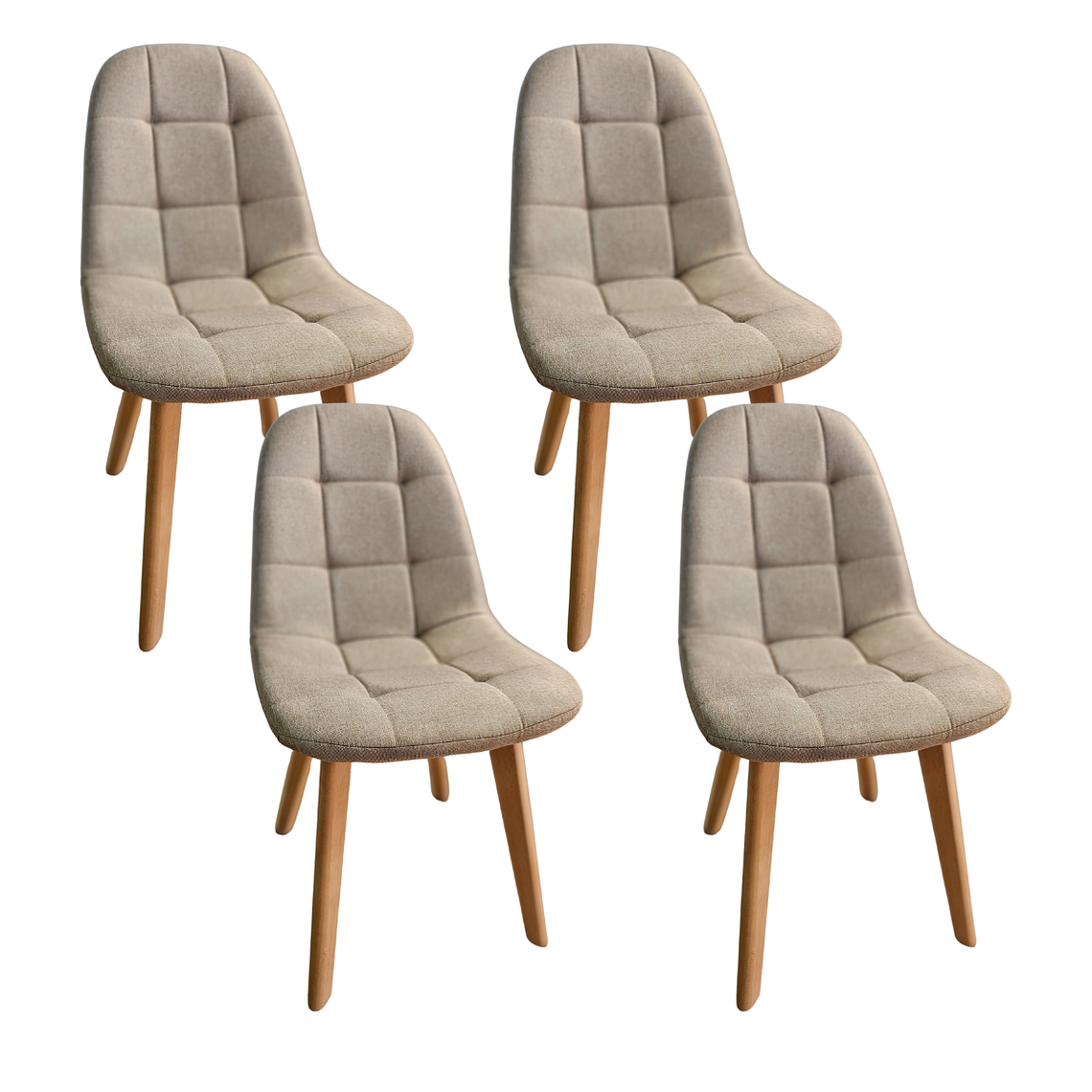 Pack 4 Sillas Capitonne Lino 3