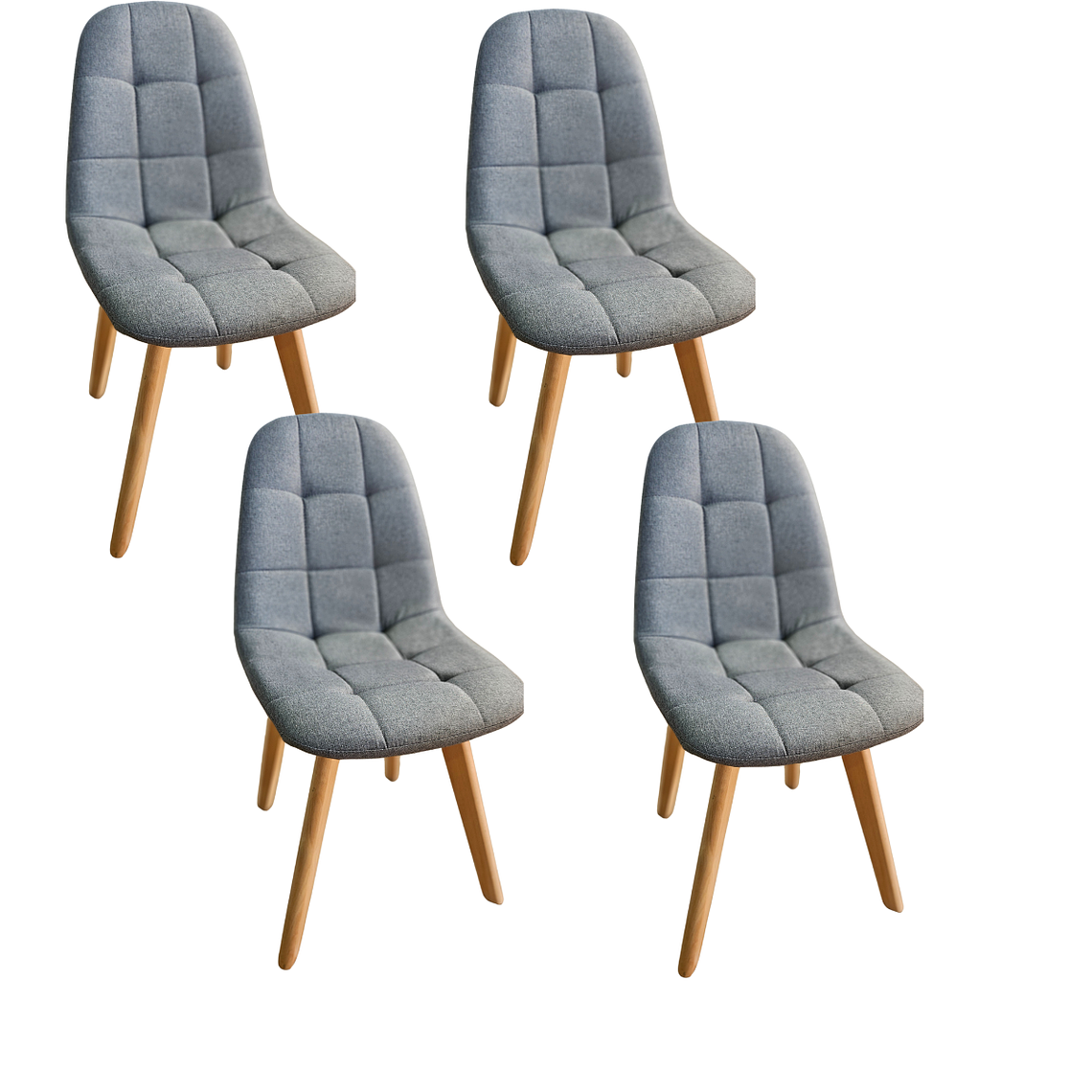 Pack 4 Sillas Capitonne Lino 1