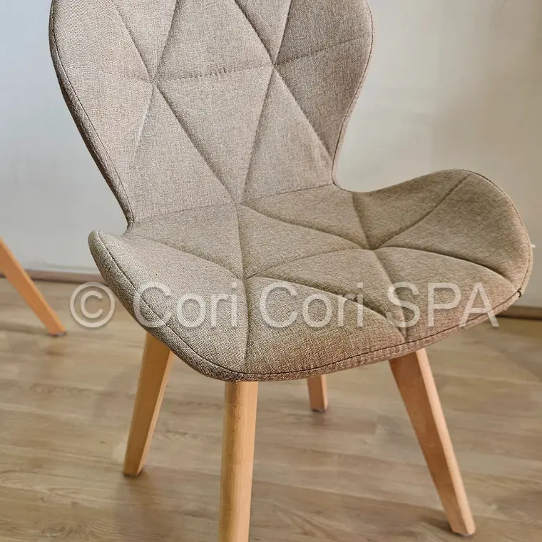 Comedor Rubi 130x80cms + 6 Sillas Mariposa Lino 8