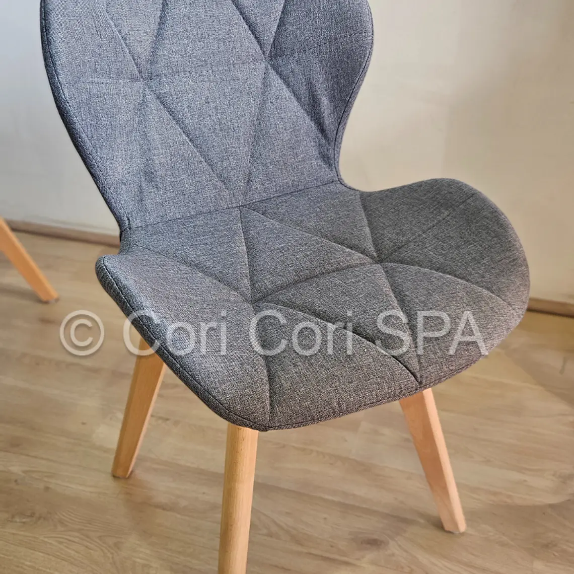 Comedor Rubi 130x80cms + 6 Sillas Mariposa Lino 2