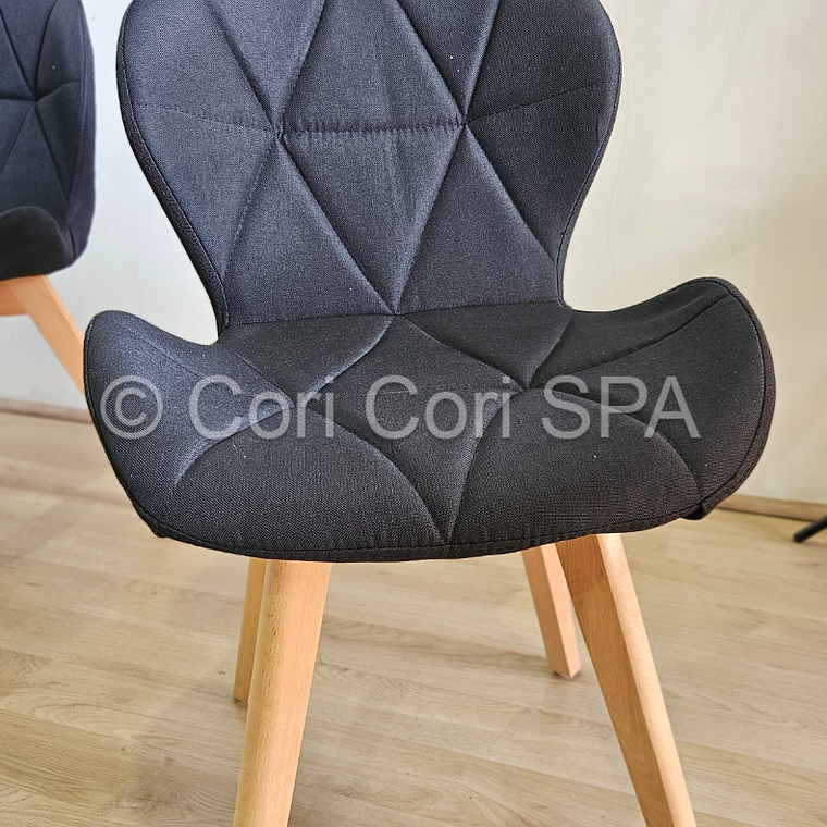 Silla Mariposa Wood Lino 2