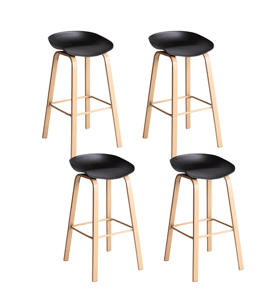 Pack 4 Taburetes Nordico