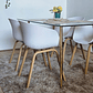 Comedor Mesa Rubi Gold 130x80 + 4 Sillas Cup - Miniatura 7