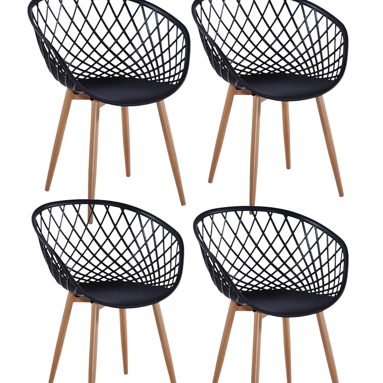 Pack 4 Butacas Mesh  1