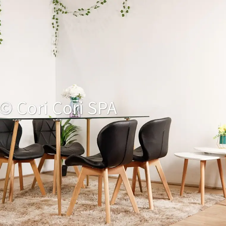 Comedor Rubi 130x80cms + 4 Sillas Mariposa Wood 4