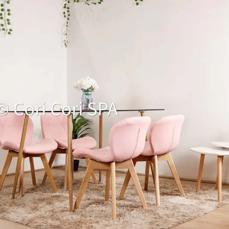Comedor Rubi 130x80cms + 4 Sillas Mariposa Wood 5