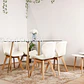 Comedor Rubi 130x80cms + 4 Sillas Mariposa Wood - Miniatura 6