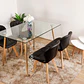 Comedor Rubi 130x80cms + 4 Sillas Mariposa Wood - Miniatura 7