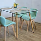 Comedor Rubi 130x80cms + 4 Sillas Mariposa Wood - Miniatura 12
