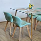 Comedor Rubi 130x80cms + 4 Sillas Mariposa Wood - Miniatura 13