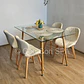 Comedor Rubi 130x80cms + 4 Sillas Mariposa Wood - Miniatura 3