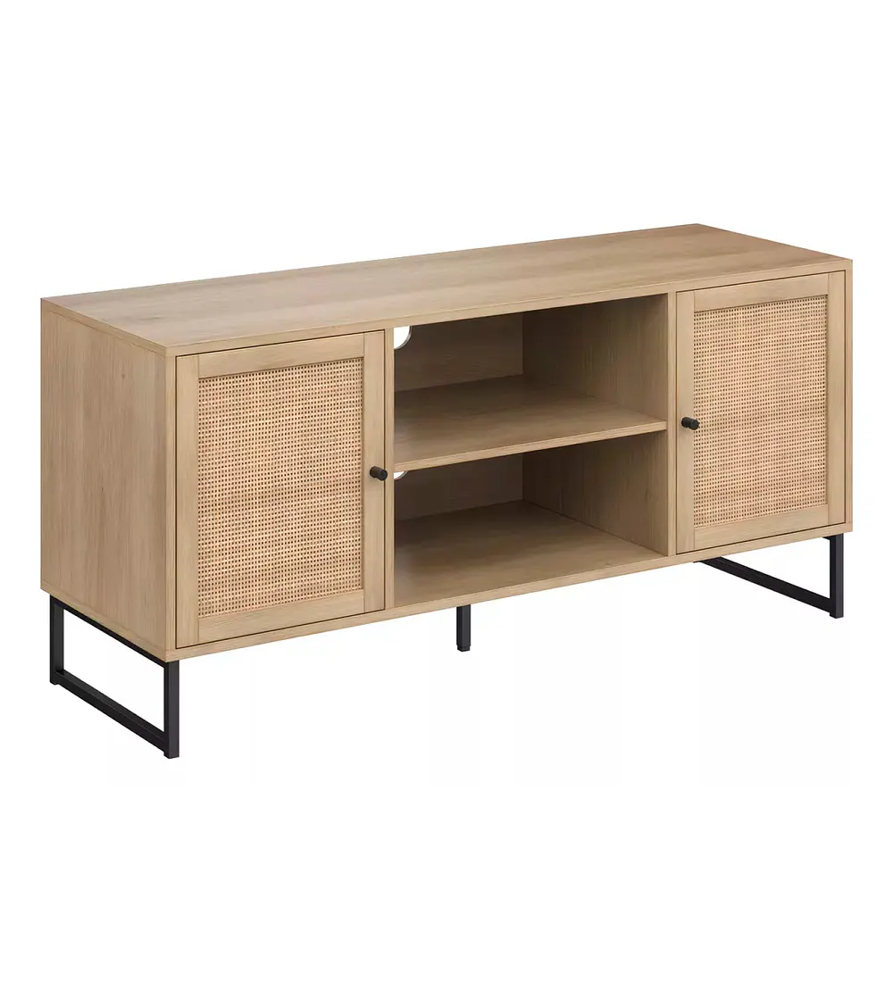 Rack de TV o Buffet Rattan Rustico Dos Puertas