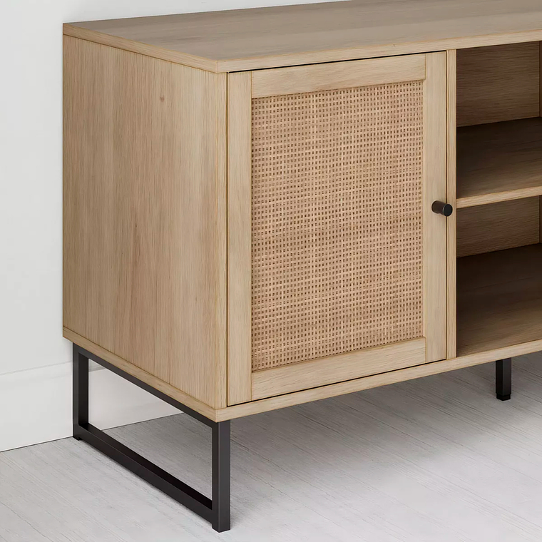 Rack de TV o Buffet Rattan Rustico Dos Puertas 3