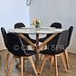 Comedor Warwick 120Cms + 6 Sillas Capitonne Velvet - Miniatura 2