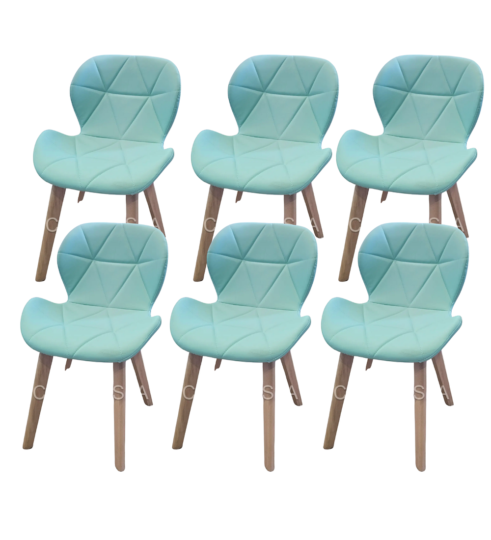 Pack 6 Sillas Mariposa Wood