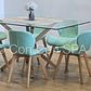 Comedor Madrid 140x80cms + 6 Sillas Mariposa Ecocuero Wood - Miniatura 2