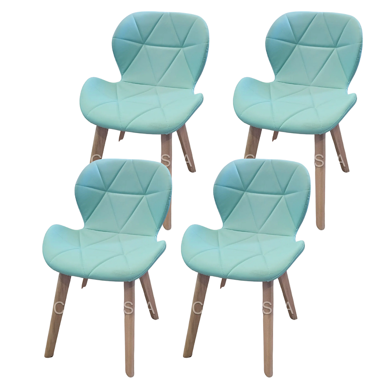 Pack 4 Silla Mariposa Wood 3