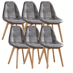 Pack 6 Sillas Capitonne Ecocuero Vintage