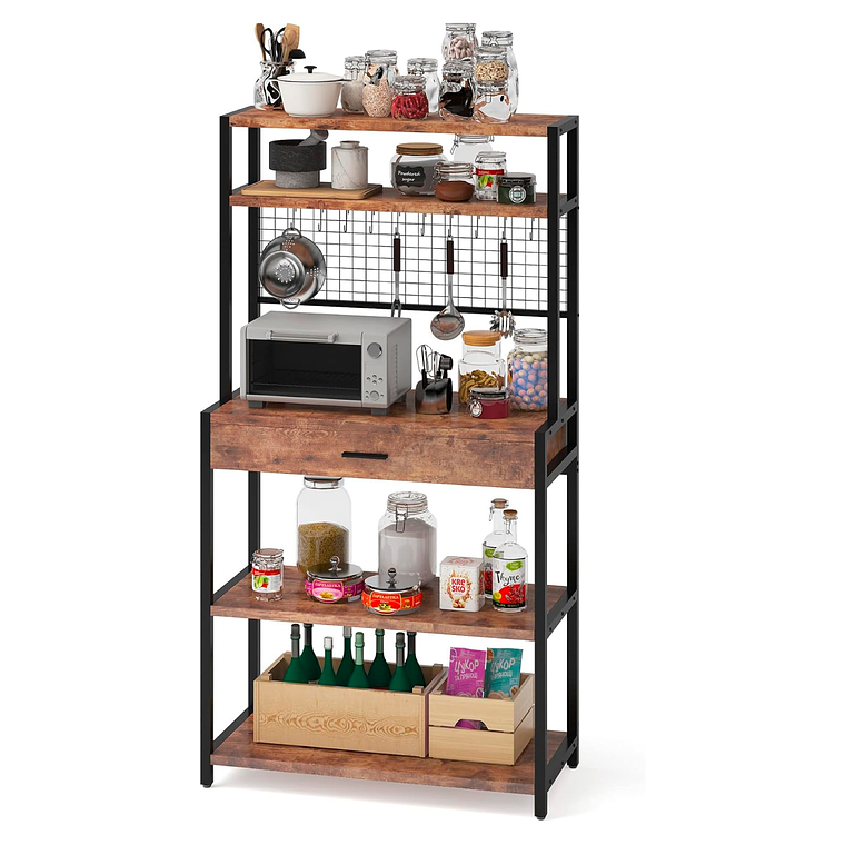 Rack Organizador Alto con Cajón para Cocina 5