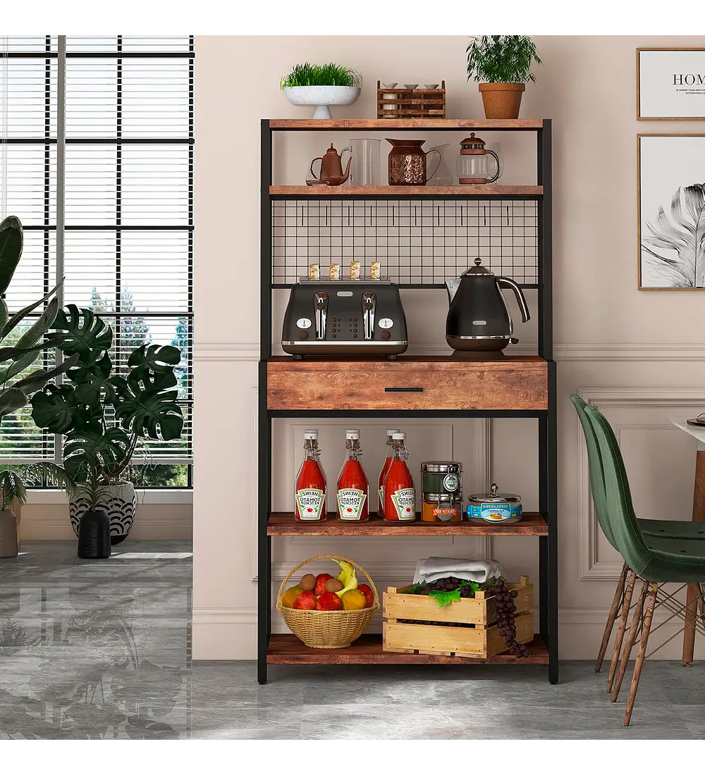 Rack Organizador Alto con Cajón para Cocina